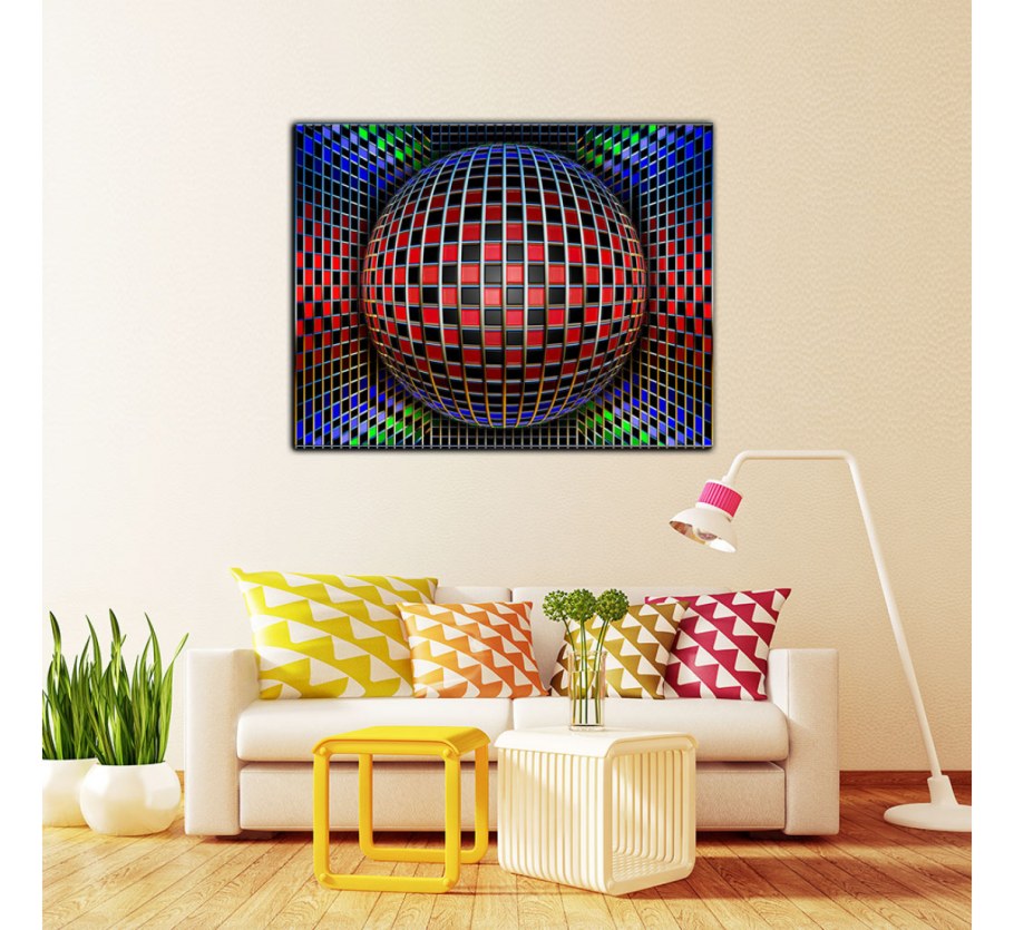 Картина из цветных квадратов