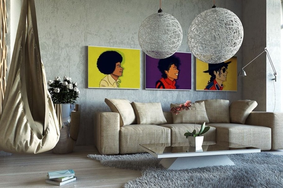 Гостиная в стиле поп арт