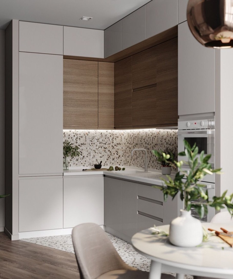 Маленькая кухня в современном стиле