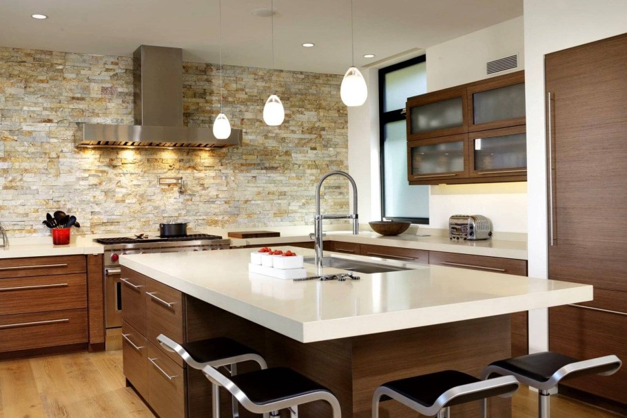 Отделка стен на кухне