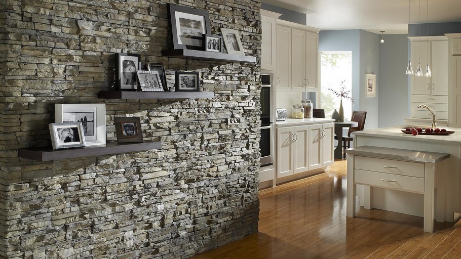 Облицовочный камень в интерьере