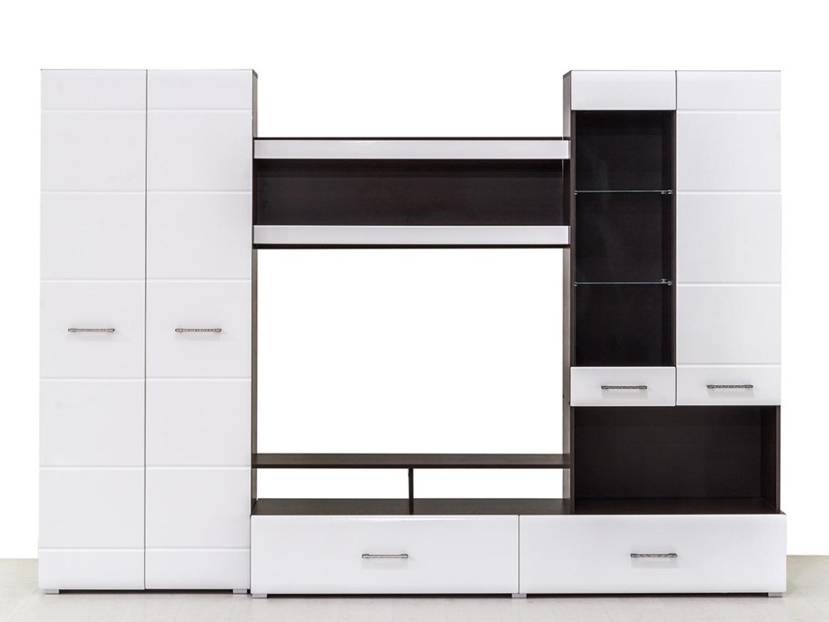 Гостиная Вегас-1 венге/белый