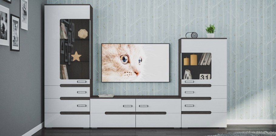 Стенка Вегас с подсветкой