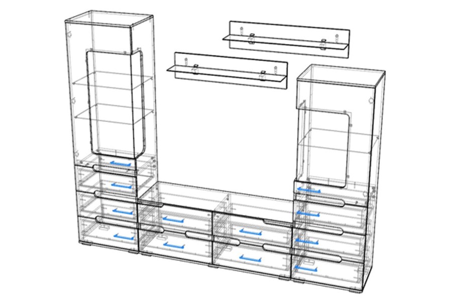 Гостиная Вегас 1 в интерьере
