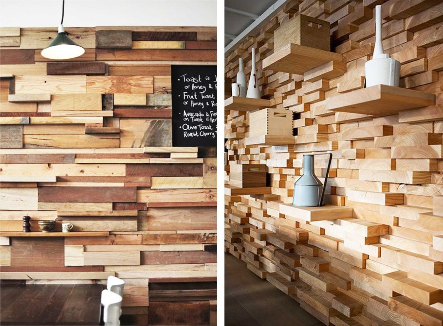 Спилы дерева для декора стены