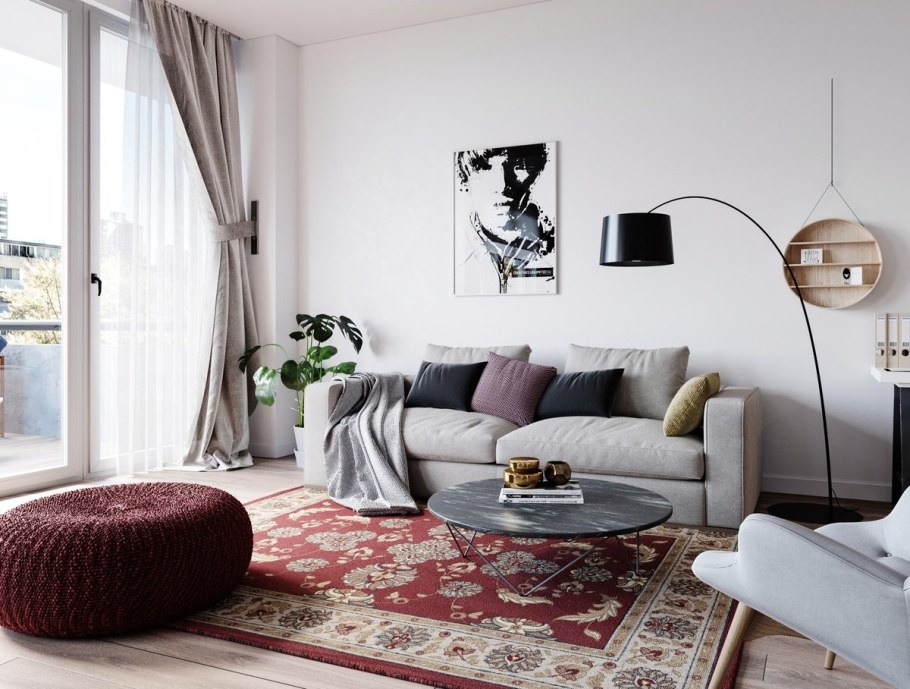 Ковры в интерьере гостиной