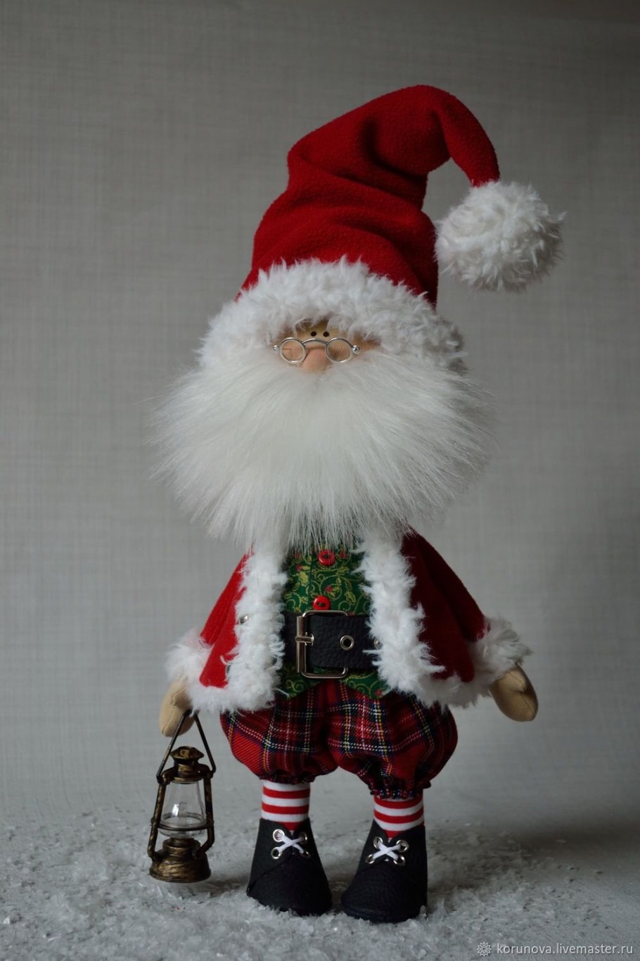 Кукла дед Мороз текстиль