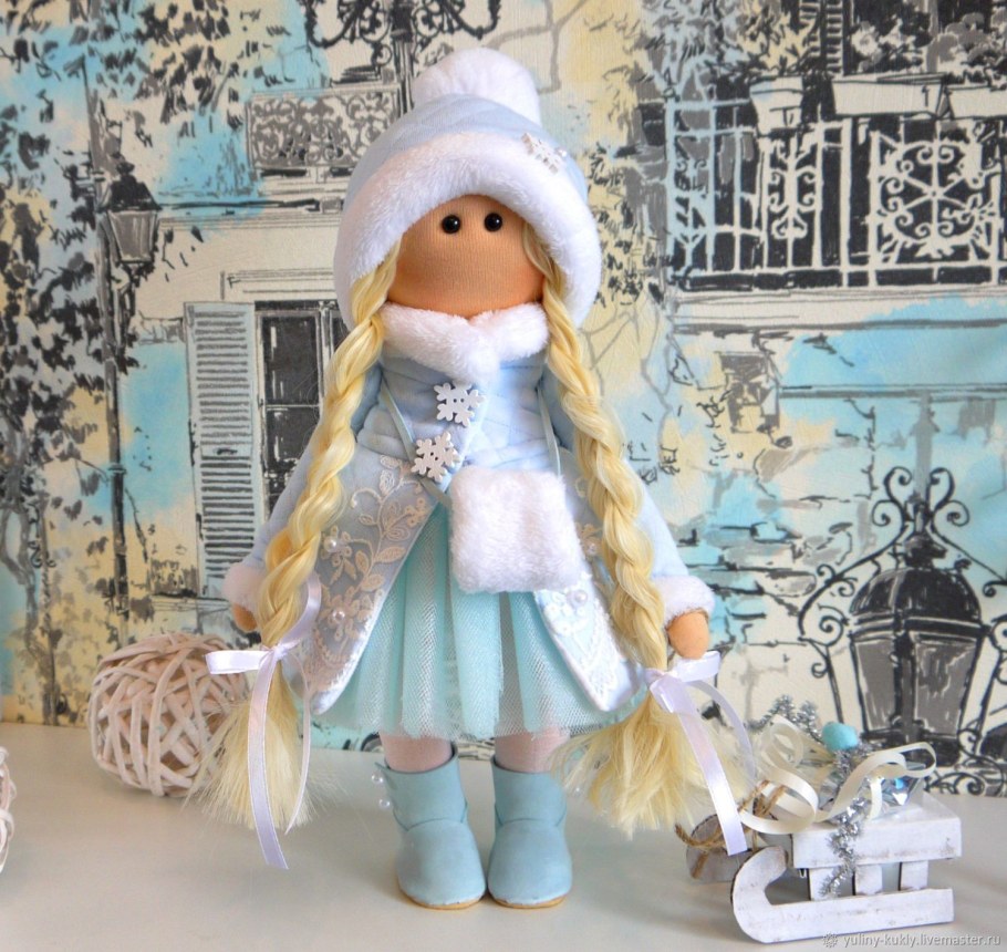 Кукла большеножка Снегурочка
