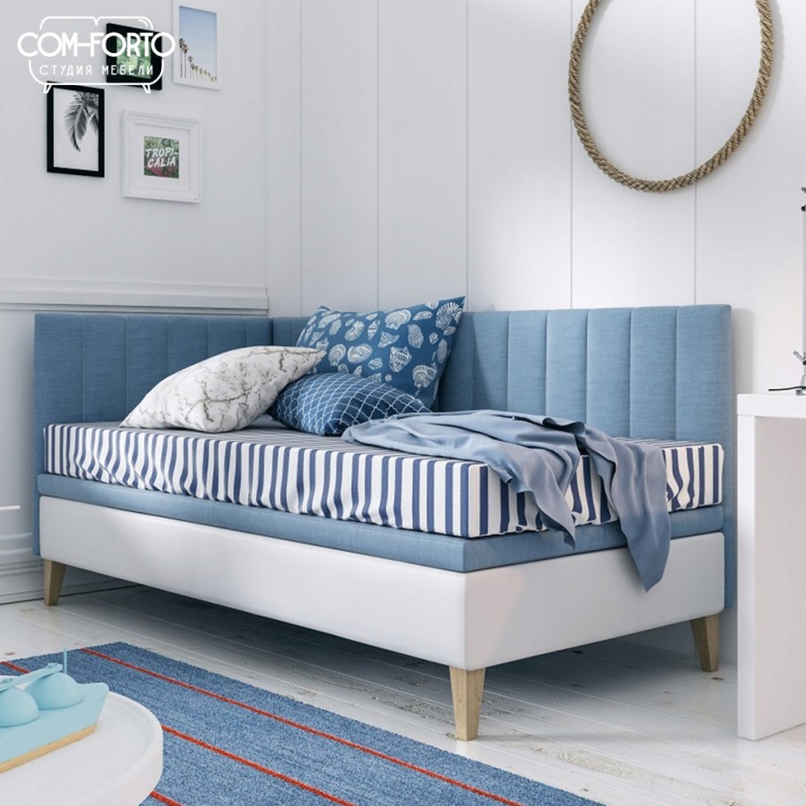 Односпальная кровать в интерьере