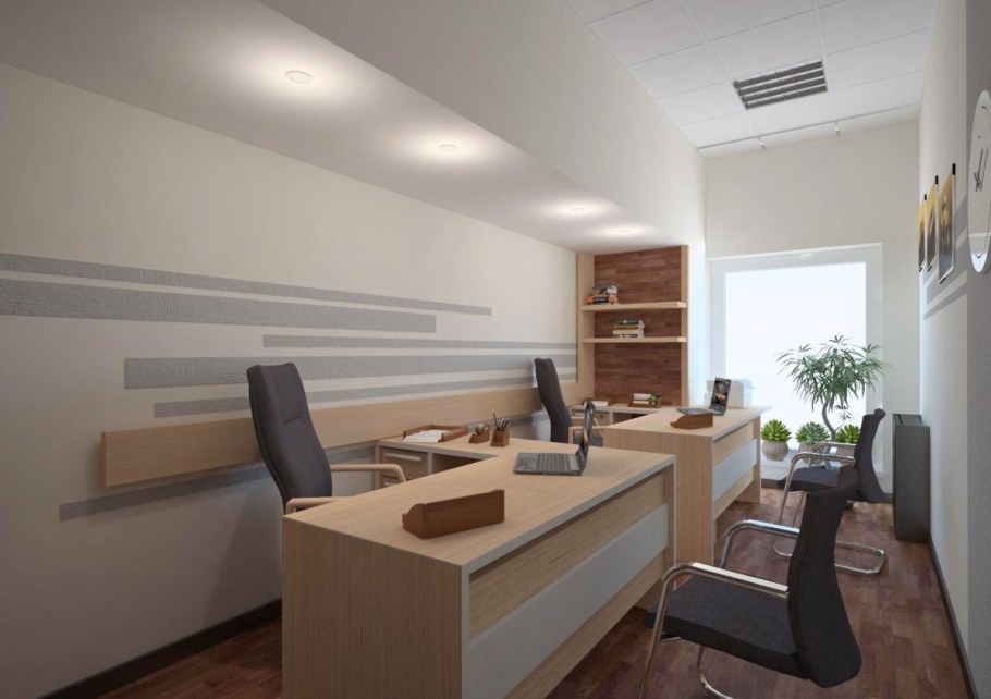 Интерьер маленького офиса