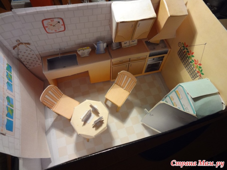 Объемный макет кухни