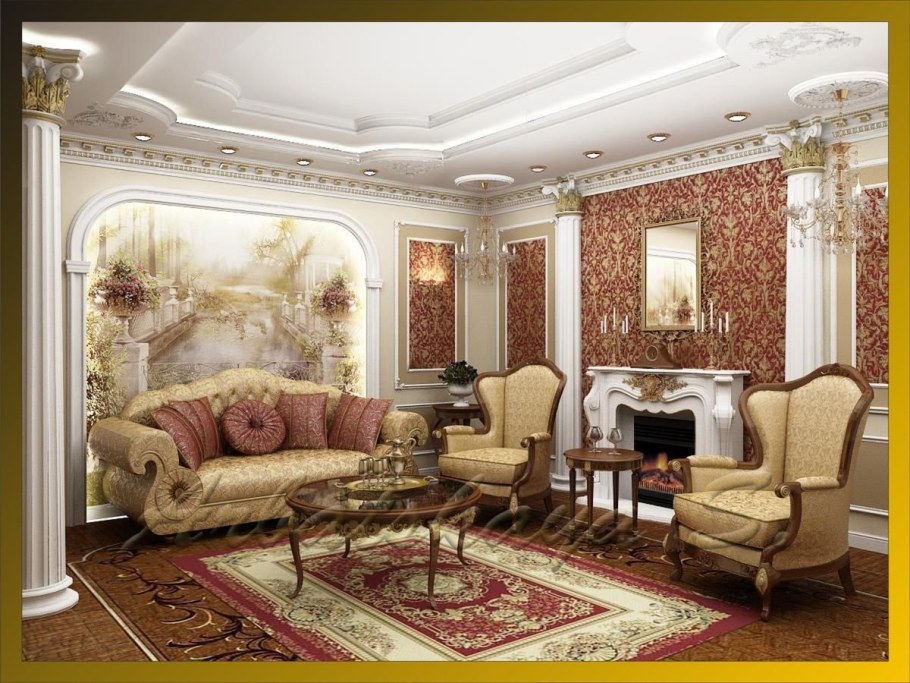 Гостиная Ампир Барокко