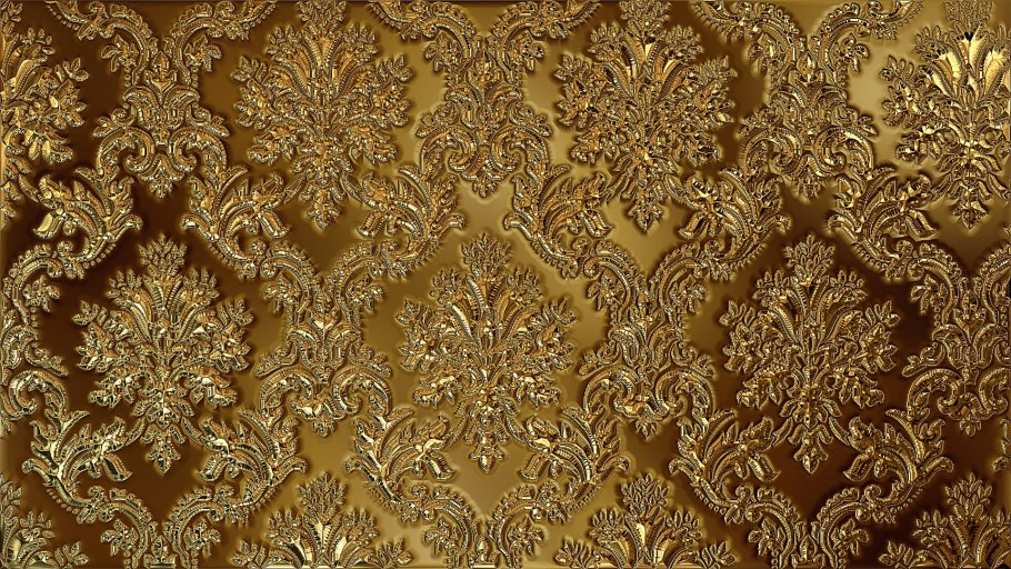 Обои золотистые для стен