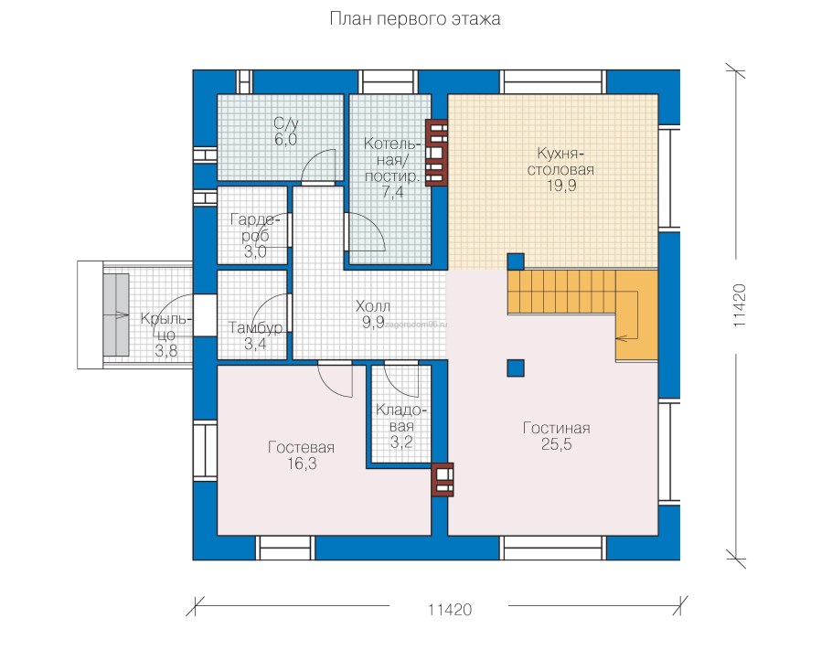 Планировка первого этажа