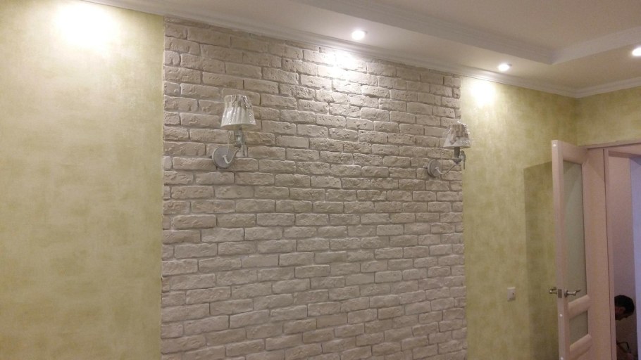 Штукатурка кирпичиками