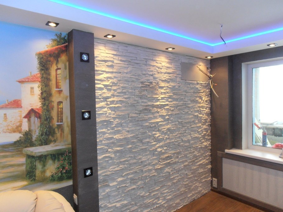 Отделка камнем в интерьере
