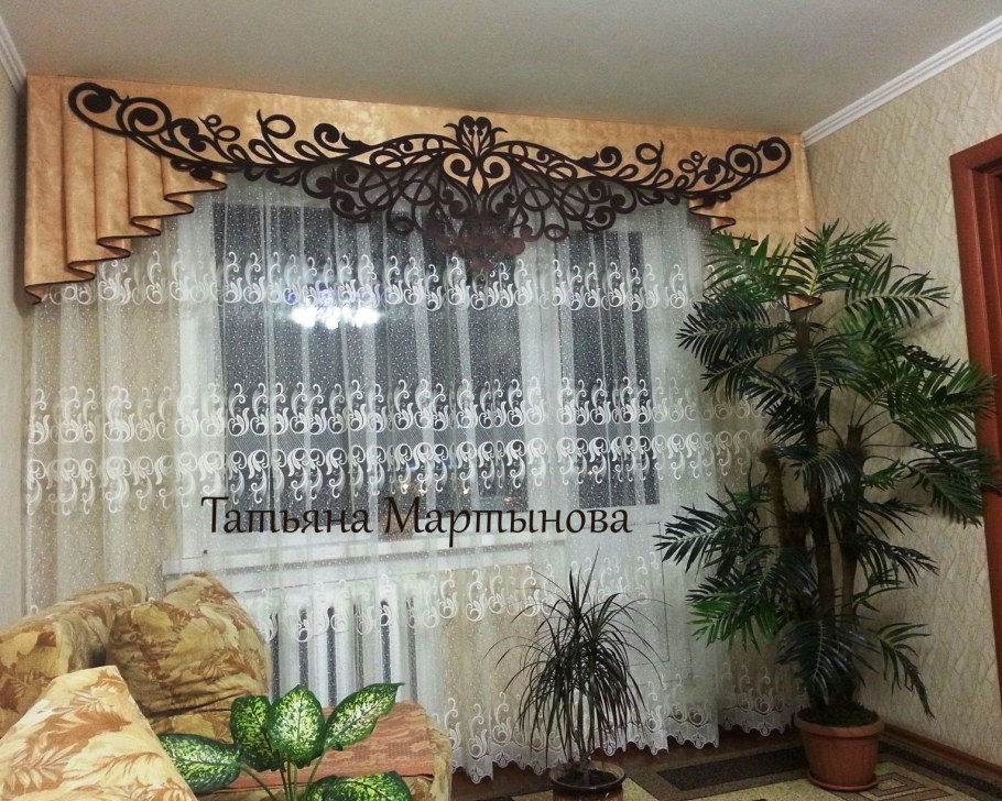 Ламбрекены ажурные для зала