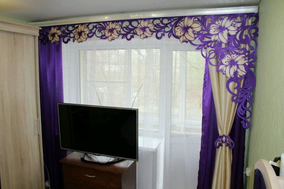 Жесткий ламбрекен для штор