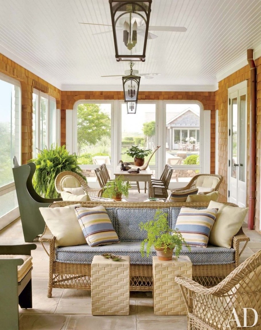 Интерьер маленькой веранды