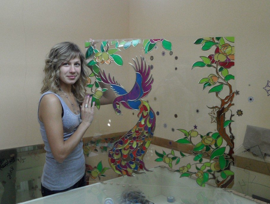 Роспись зеркала