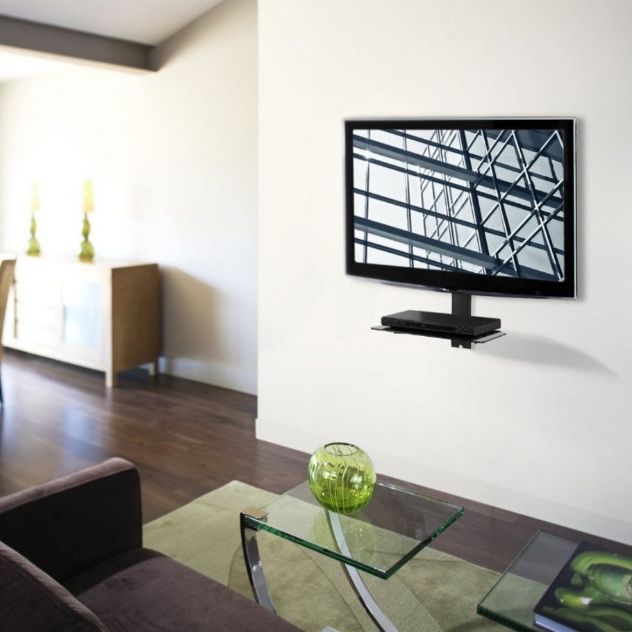 Телевизор на кронштейне в интерьере