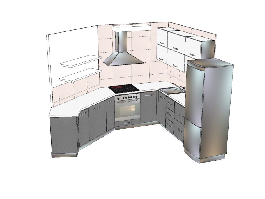 Проект кухни Леруа