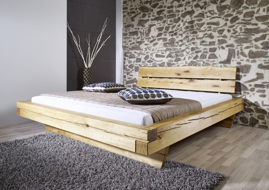 Кровать из бруса 200х200 лофт