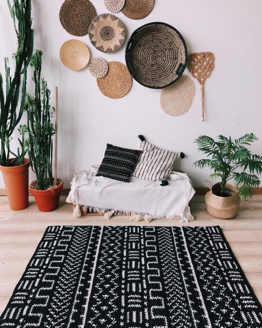 Циновка в интерьере