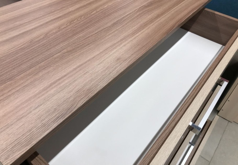 Фиеста косметический стол (ясень темный/ясень светлый)