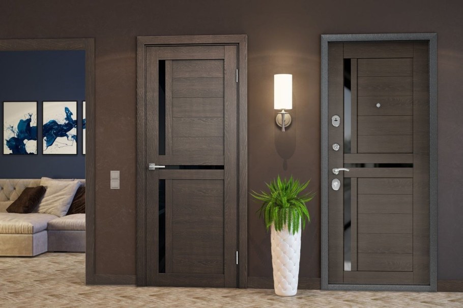 Двери серые межкомнатные Торекс