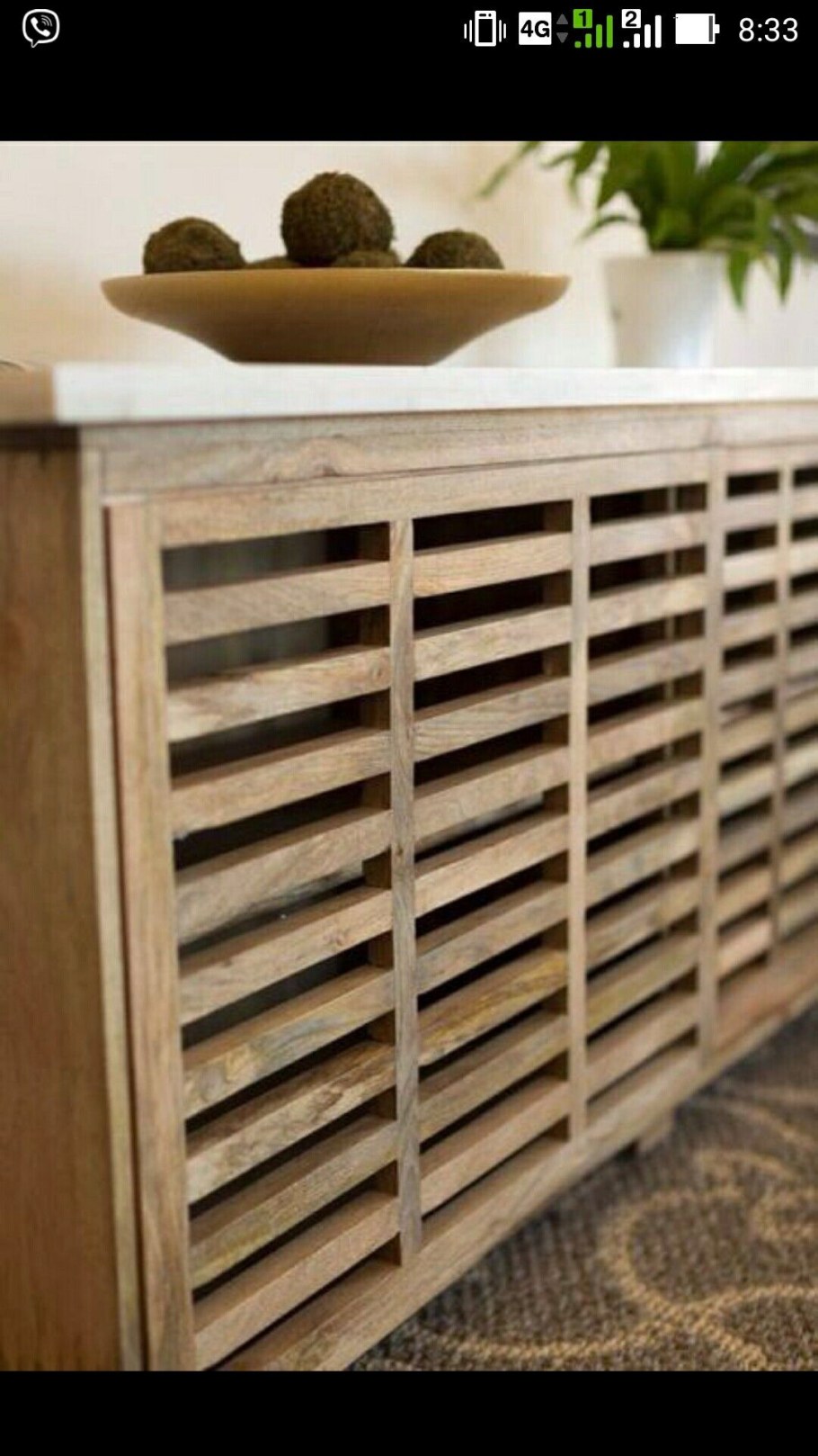 Экран на батарею отопления деревянный