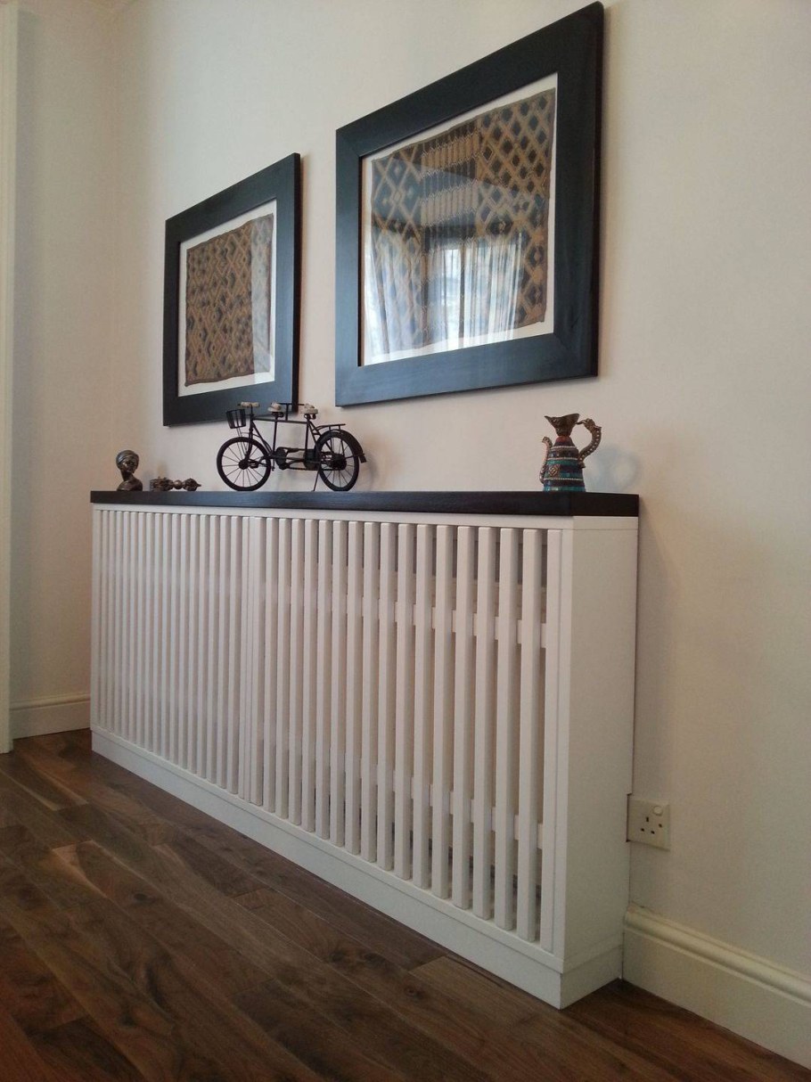 Экран для радиатора в интерьере