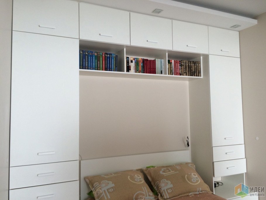 Шкаф с навесными антресолями