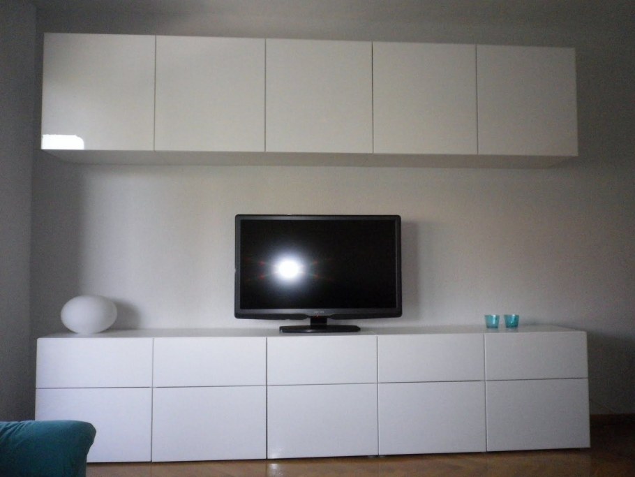 Шкаф икеа БЕСТО белый