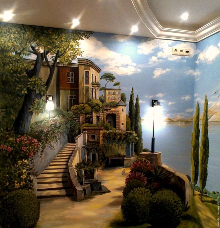 Фрески в интерьере