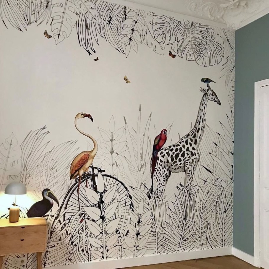 Расписанные стены в интерьере