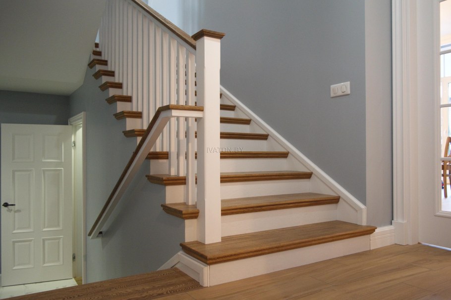 Отделка бетонной лестницы