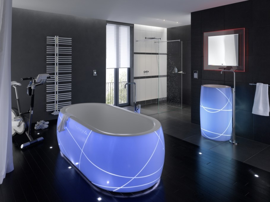 Ванная комната с подсветкой