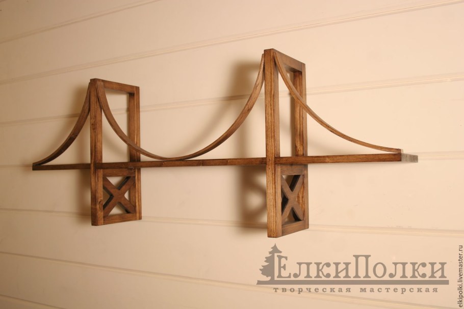 Полка из дерева на стену