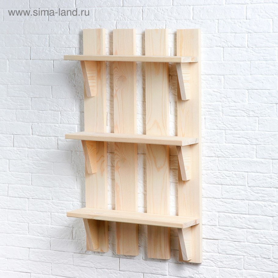 Полка деревянная настенная
