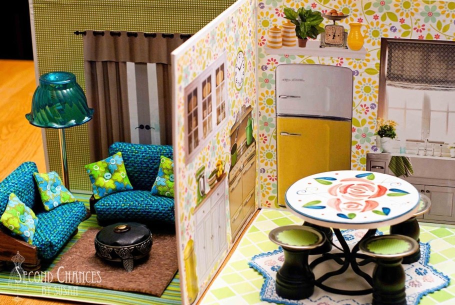 Картонные комнаты для кукол