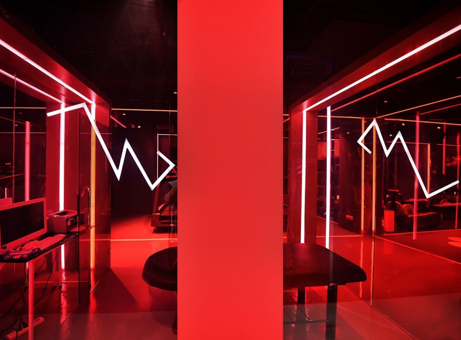 Интерьер неон Эстетика