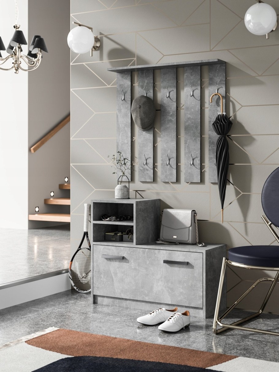 Прихожая бетон Пайн