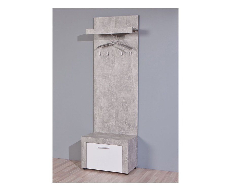 Прихожая бетон светлый