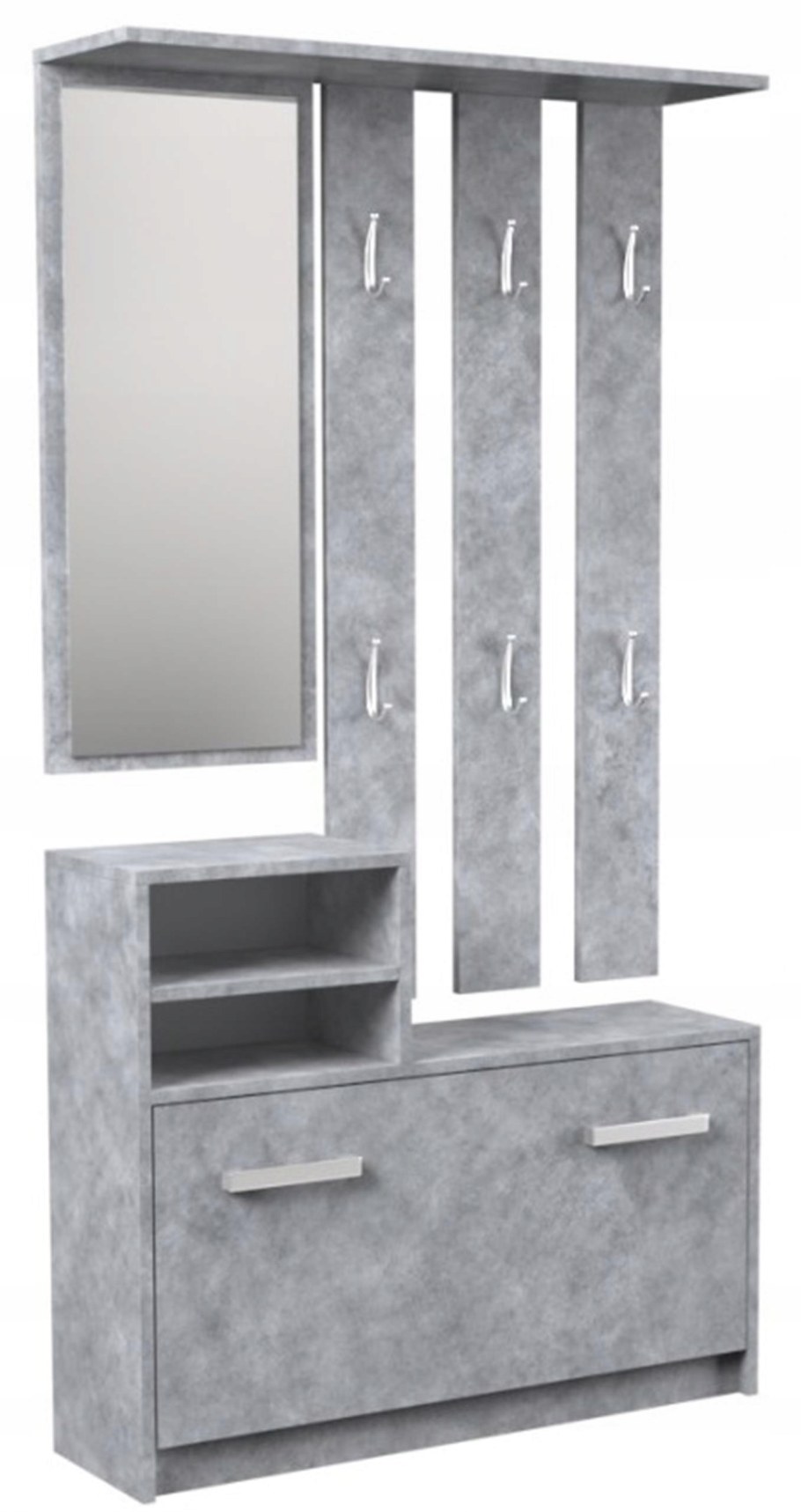 Прихожая бетонного цвета