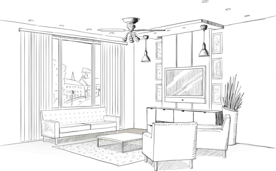 Зарисовки интерьера