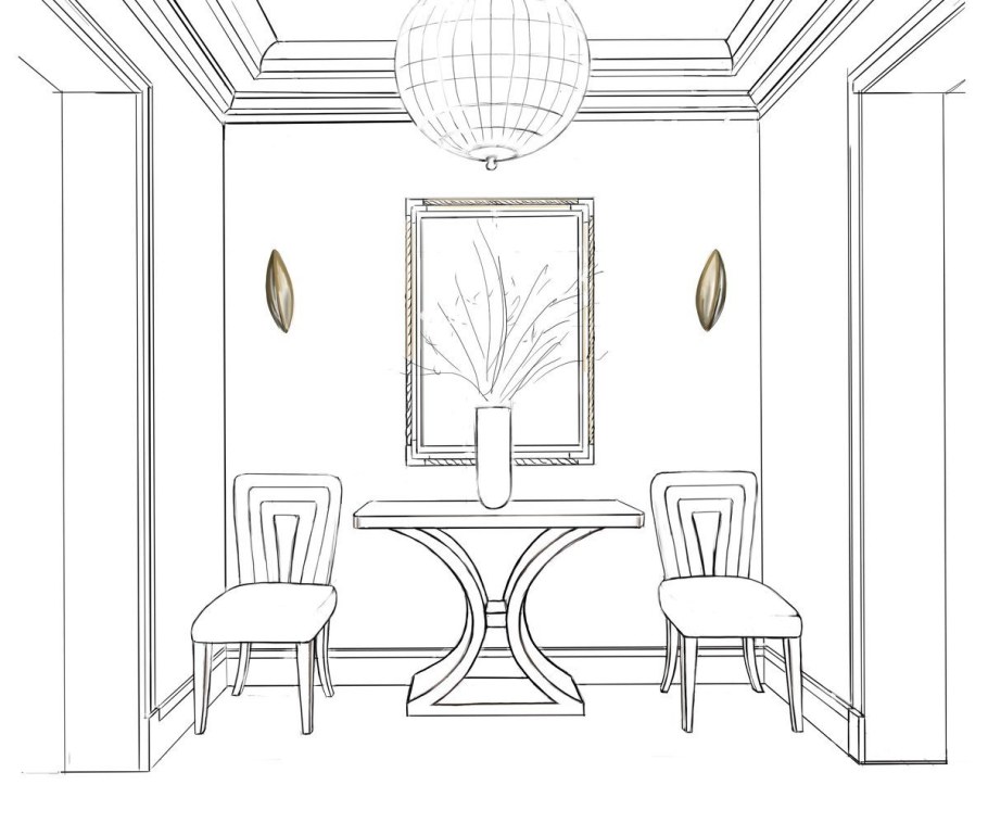 Эскизы дизайнеров интерьера