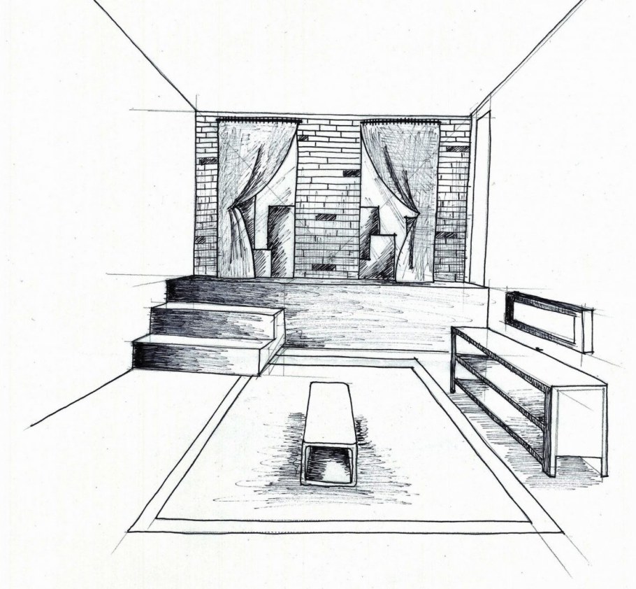 "Интерьер1. Линейная перспектива"