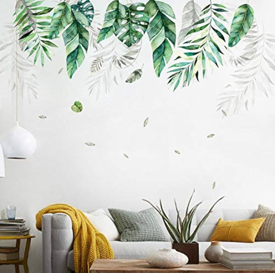 Листья в интерьере