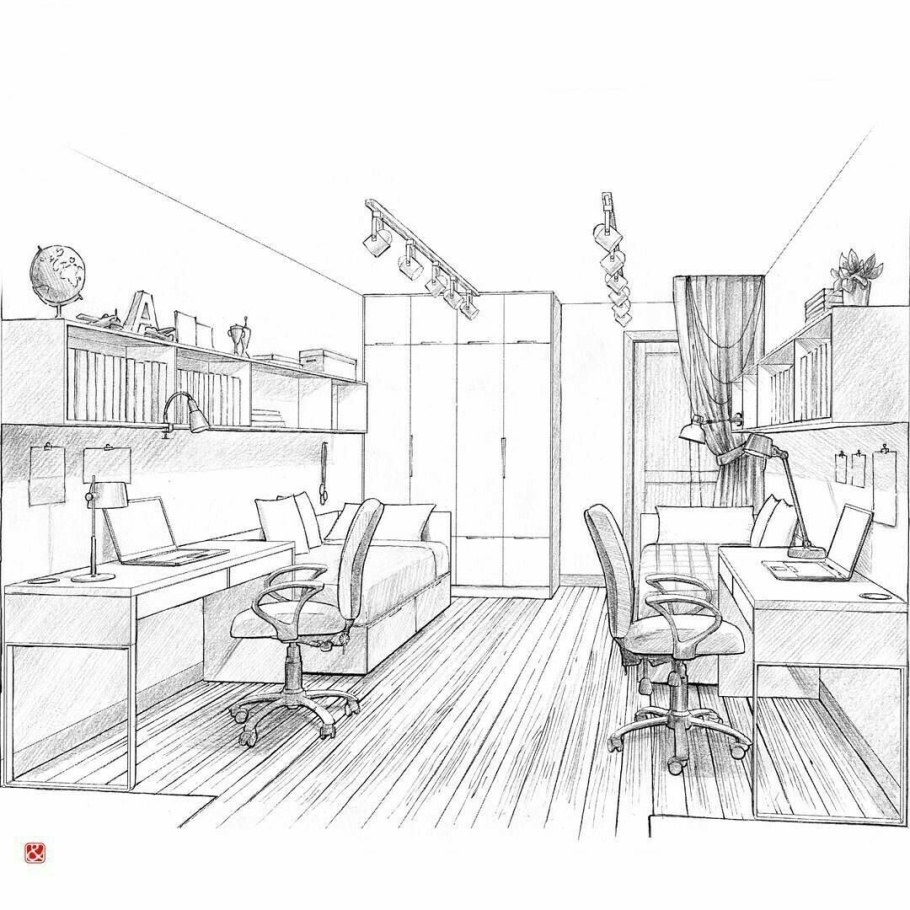 Зарисовки интерьера